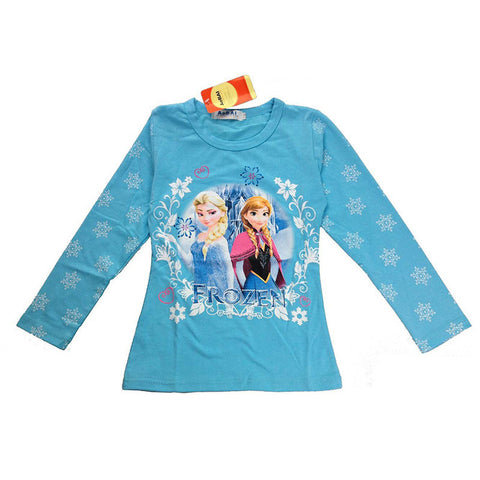 Elsa T Shirt Long Sleeve Tops&Tees Children T Shirts for Girls