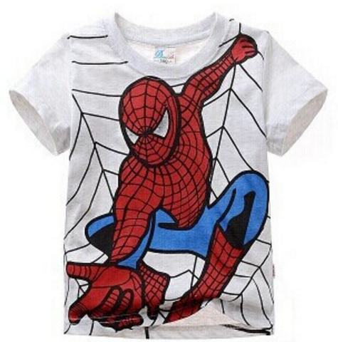 Spiderman Cotton Short-sleeved Children's T-shirt Printing