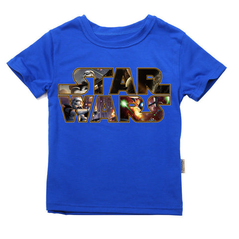 Short Sleeve Star War 3D T shirts for 2-14 Y.O Kids