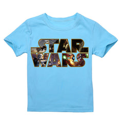 Short Sleeve Star War 3D T shirts for 2-14 Y.O Kids