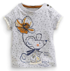 Childrens Tops Summer Clothes Short Sleeve Tee Blouse Shirts