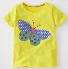 Childrens Tops Summer Clothes Short Sleeve Tee Blouse Shirts