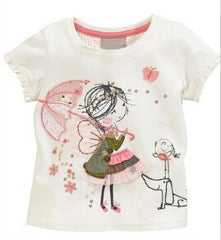 Childrens Tops Summer Clothes Short Sleeve Tee Blouse Shirts