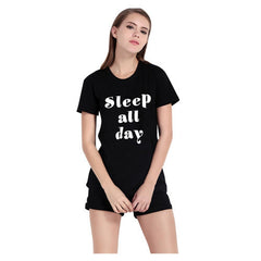 Black O Neck T Shirts Printing Fashion Tee