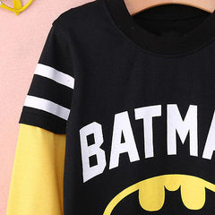 Long Sleeve T-Shirts For Boys Superman Batman