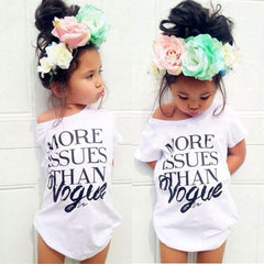 Baby Girls Summer Fashion Cotton Short Sleeve T-shirt