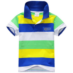 Boys Short Sleeve Striped Summer T-Shirt