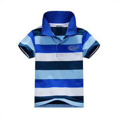 Boys Short Sleeve Striped Summer T-Shirt