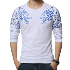 Slim Dragon Printing Atmosphere T-shirt