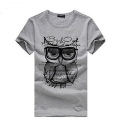 Owl Printing Tees Shirts Casual T-Shirt