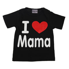 I Love Papa Mama Baby Children' Clothing T-shirts