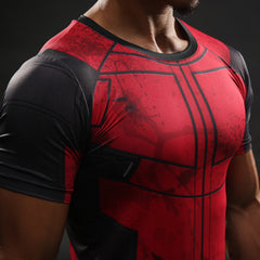 3D Printed Deadpool T-shirts Men Bodybuilding Fitness Clothing