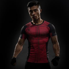 3D Printed Deadpool T-shirts Men Bodybuilding Fitness Clothing