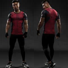 3D Printed Deadpool T-shirts Men Bodybuilding Fitness Clothing