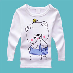 Children Long Sleeve T-shirts Owl Dog Zebra Bear Giraffe Sophie