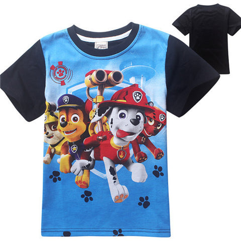 Summer Cartoon T Shirt Tops Tee Children Clothing