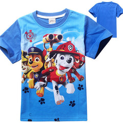 Summer Cartoon T Shirt Tops Tee Children Clothing