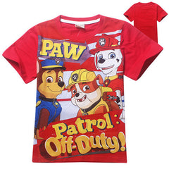 Summer Cartoon T Shirt Tops Tee Children Clothing