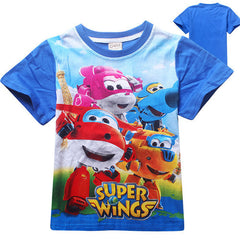 Summer Cartoon T Shirt Tops Tee Children Clothing