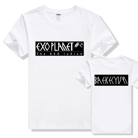 Women Tops Korean Star Letters Print Tees