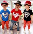 Superman Clothes T-Shirts for Girls Boys Children's Clothing