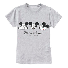 Female T shirts Carton Letter Print Top O-neck