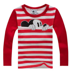 Cute Round Neck Pullovers Cotton Long Sleeve for Kids