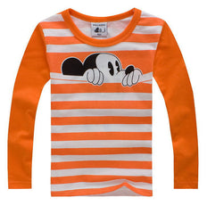 Cute Round Neck Pullovers Cotton Long Sleeve for Kids