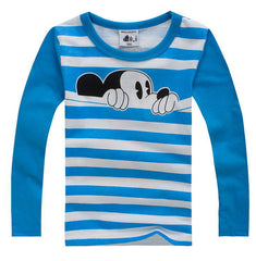 Cute Round Neck Pullovers Cotton Long Sleeve for Kids