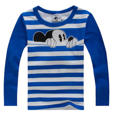 Cute Round Neck Pullovers Cotton Long Sleeve for Kids